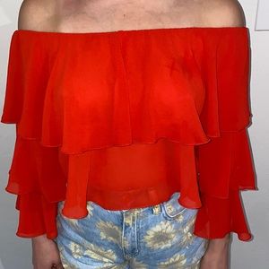 Cute red blouse
